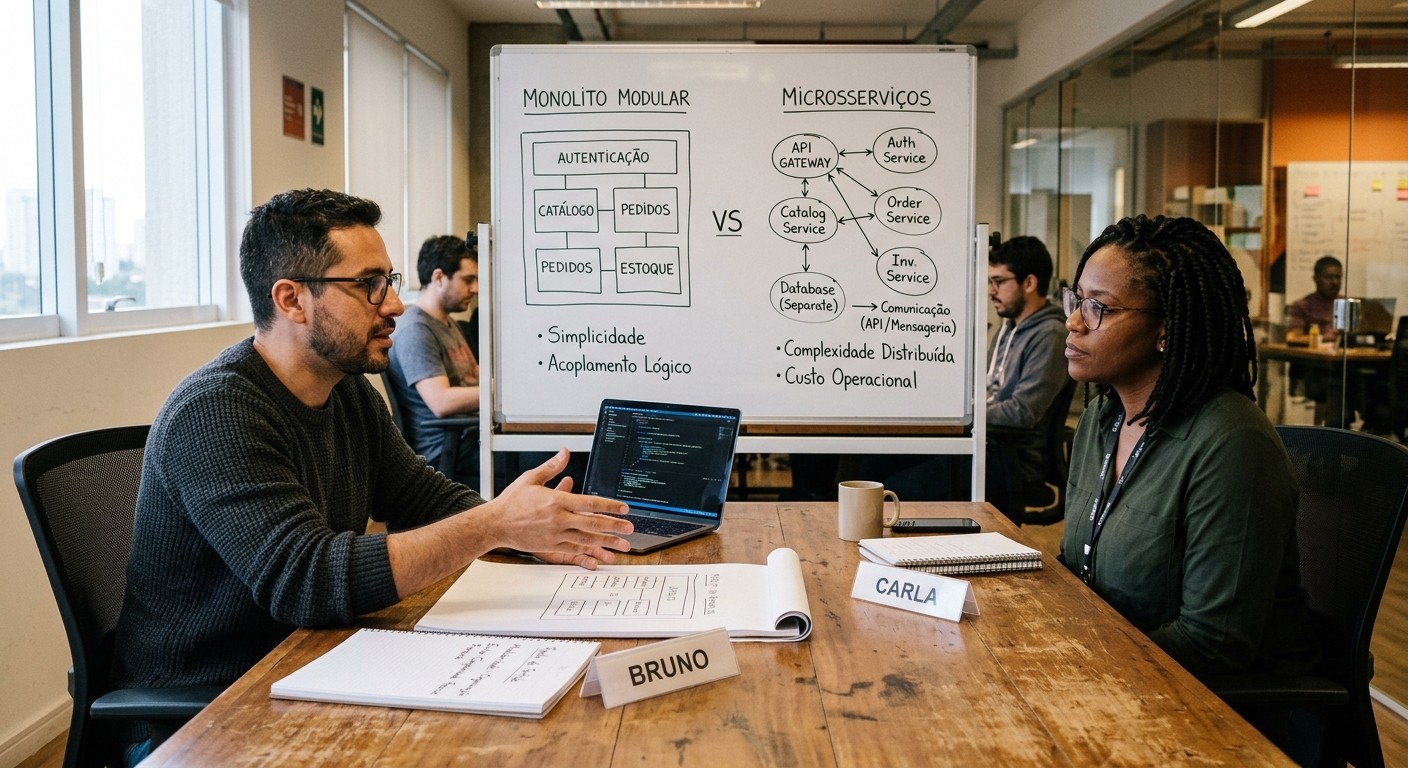 Monolito Modular vs Microsserviços: por que eu sempre recomendo começar pelo caminho "chato"