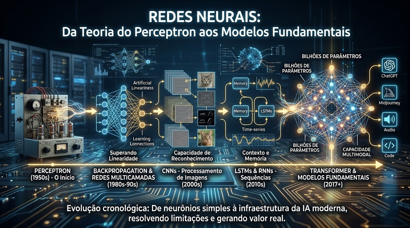 Redes Neurais: Da Ideia Biológica aos Modelos Fundamentais
