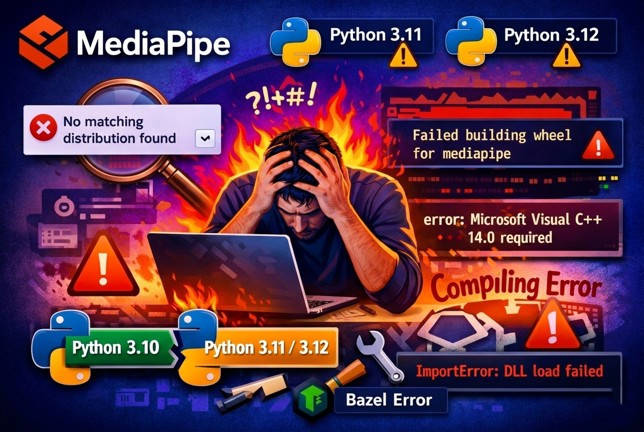 MediaPipe e o Inferno das Versões do Python: O Que Ninguém Te Conta